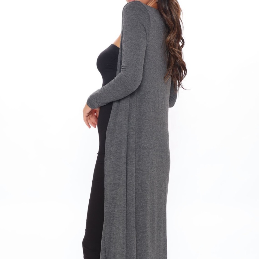 Fashion Nova Charcoal Cardigan